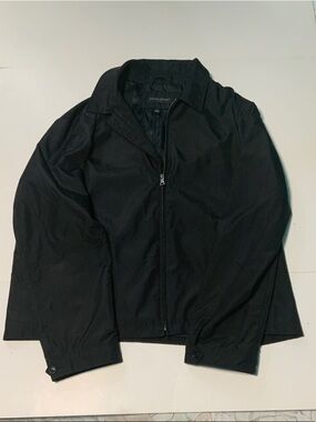 Men's Banana Republic Black Zip-Up Jacket - Classic Lightweight Coat